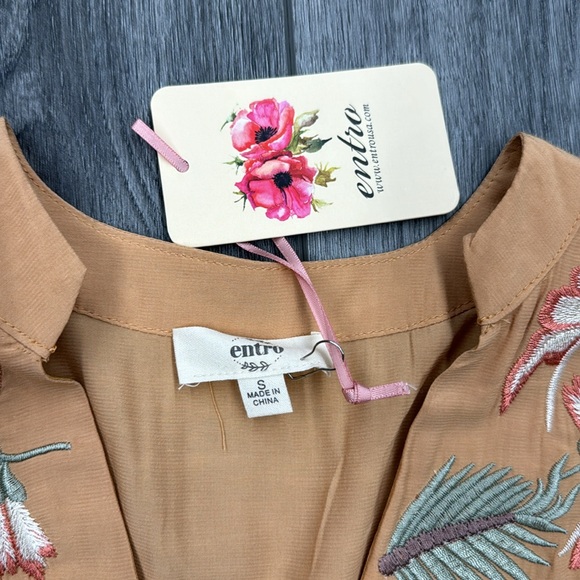 NWT Entro Embroidered Dress - Picture 3 of 7